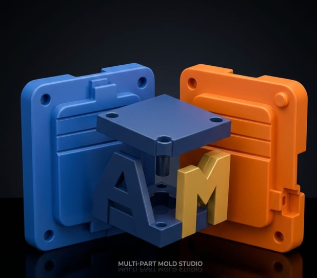 AutoMold3D multi-part mold studio